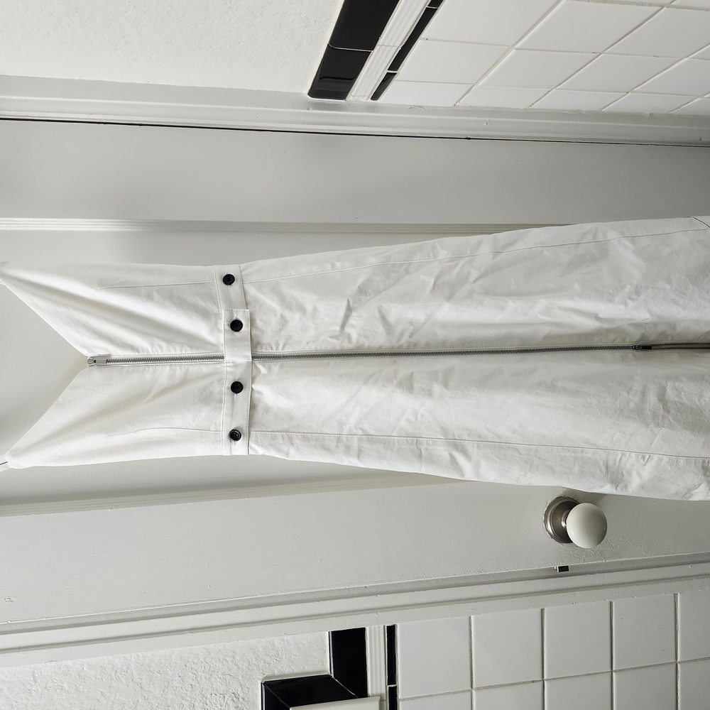 Proenza Schouler White Dress with Black Accents